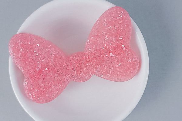 Resin Hair Clip | Oversized Druzy Bow | 2 Options
