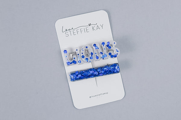 Resin Hair Clips | LIONS Football