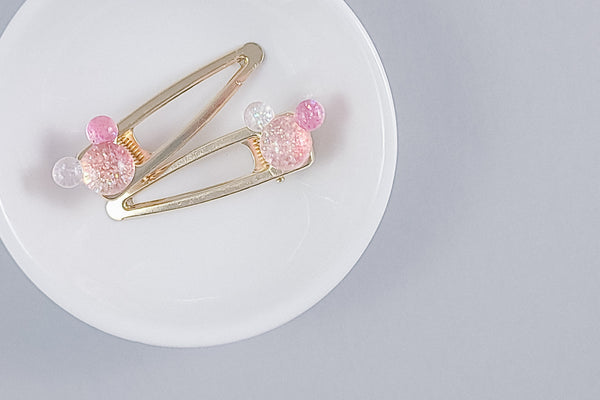 2-Pack Hair Clips | Ombre Mouse Head | 4 Options