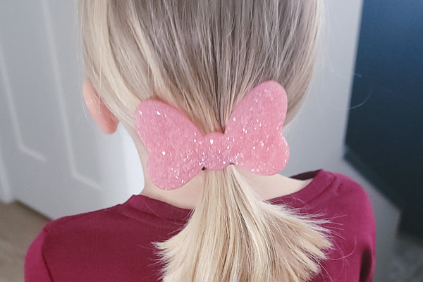 Resin Hair Clip | Oversized Druzy Bow | 2 Options