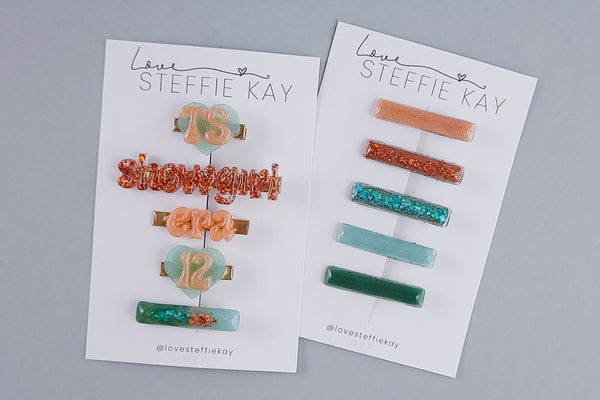Resin Hair Clip Set | TS 12 | 3 Options