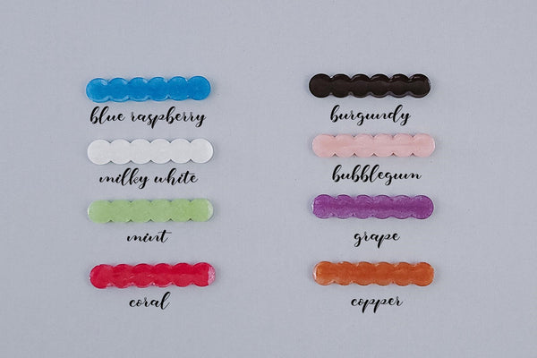 Scalloped Resin Hair Clip | Personalized