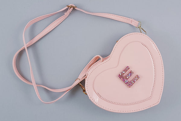 Personalized Girls Heart Purse | Blush