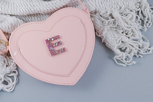 Personalized Girls Heart Purse | Blush