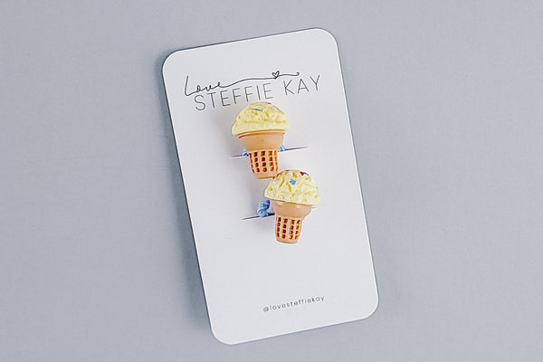 2 Pack Hair Ties | Ice Cream Cones