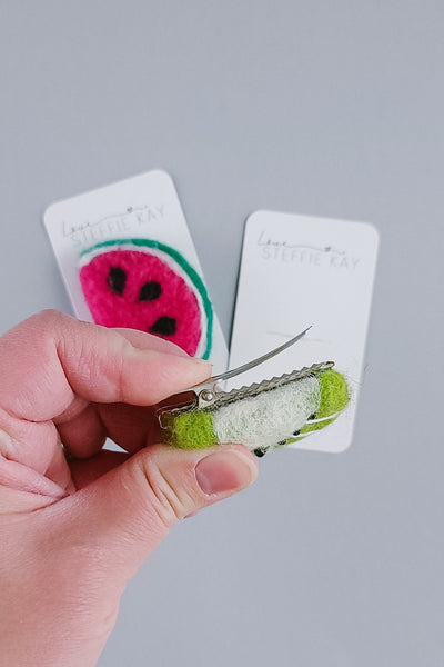 Felt Hair Clip | Watermelon