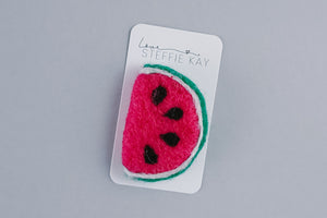 Felt Hair Clip | Watermelon