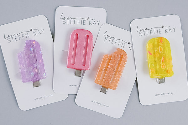 Resin Hair Clip | Popsicles