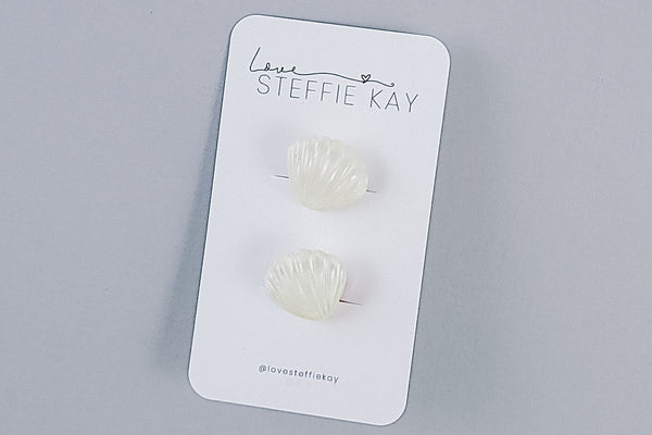 2 Pack Hair Ties | Seashells