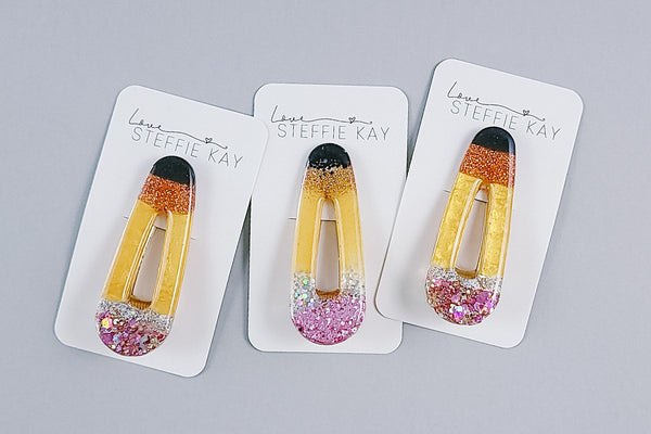 Resin Hair Clip | No. 2 Pencil