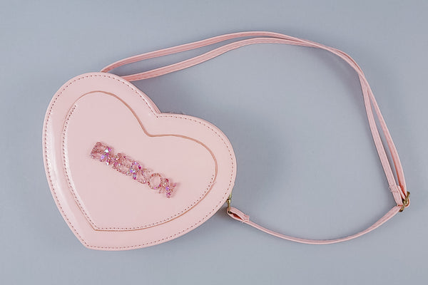 Personalized Girls Heart Purse | Blush