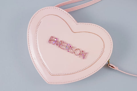 Personalized Girls Heart Purse | Blush