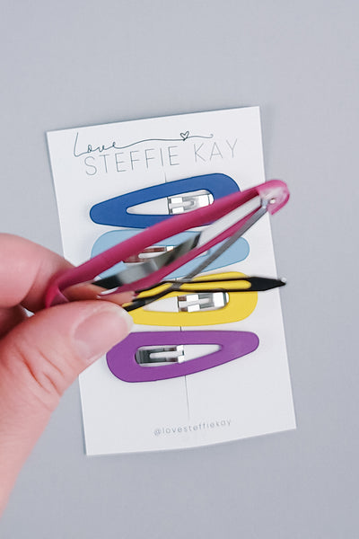 Oversized Acrylic Snap Clips | 5 Pack