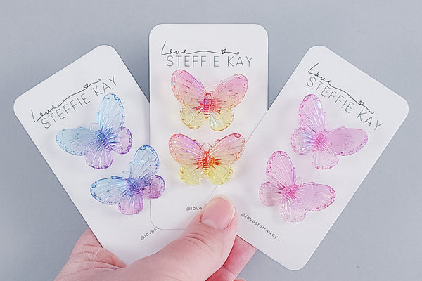 2 Pack Hair Ties | Butterflies