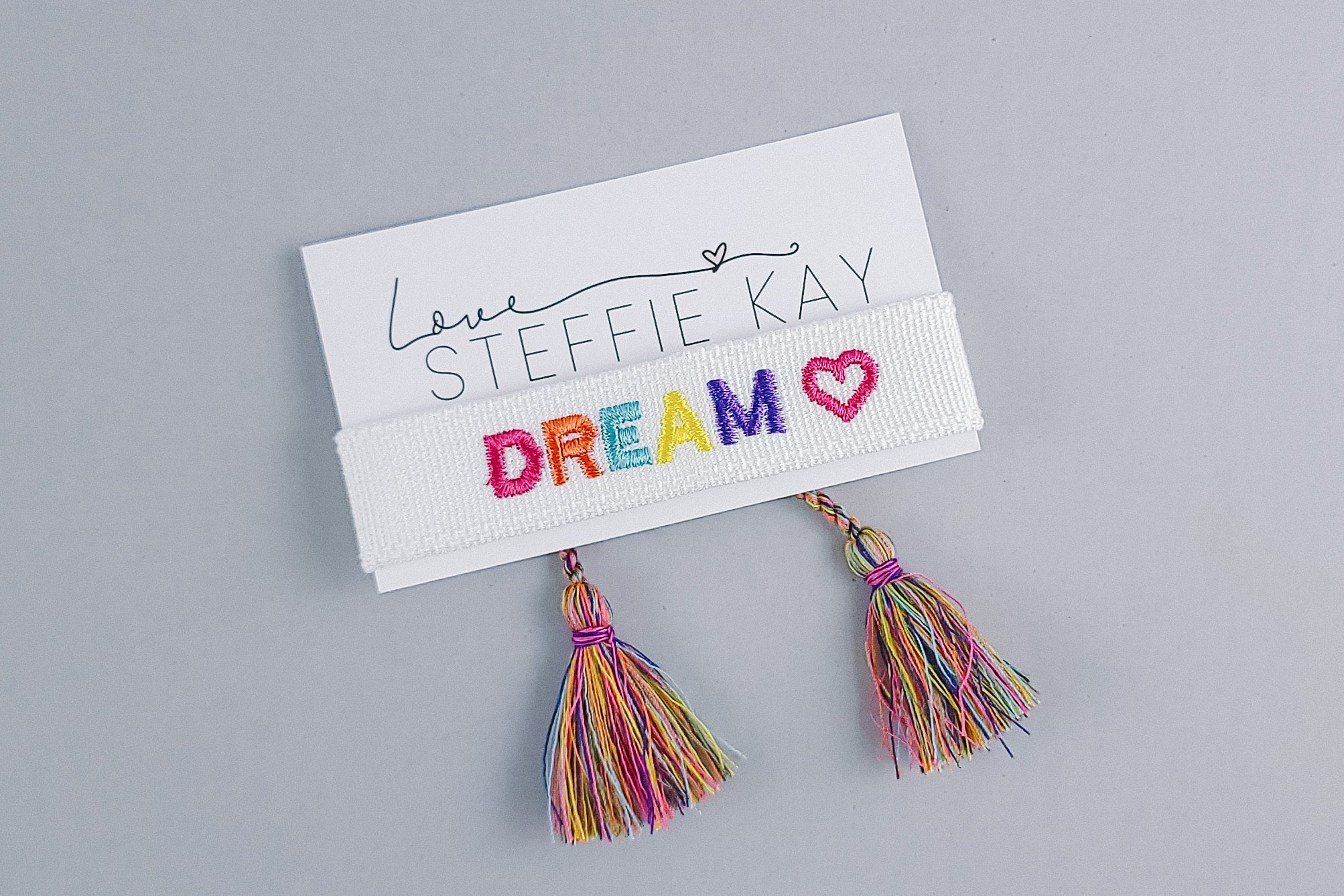 Embroidered Tassel Bracelet | Dream