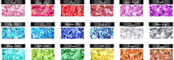 Resin Bar Clip | Custom Team or School Color Glitter