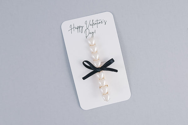 Alligator Hair Clip | Ivory Hearts  | 4 Options