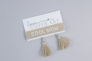 Embroidered Tassel Bracelet | Cool Mom