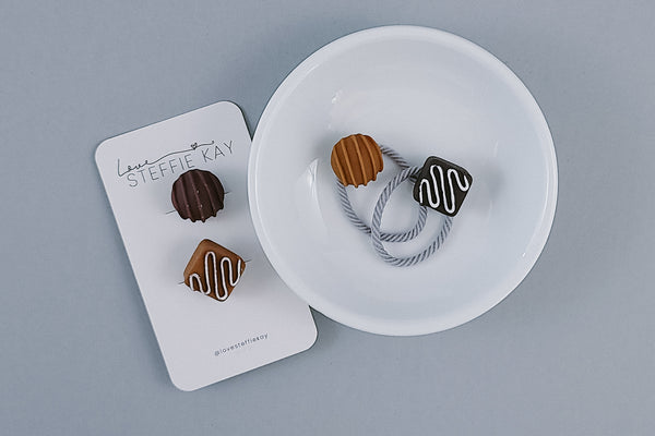 2-Pack Hair Ties | Assorted Chocolates
