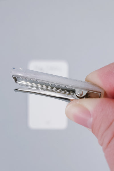 Resin Bar Clip | Rose Gold Sparkle Hearts