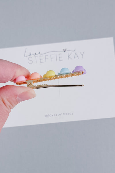 Acrylic Hair Clip | Pastel Mouse Heads