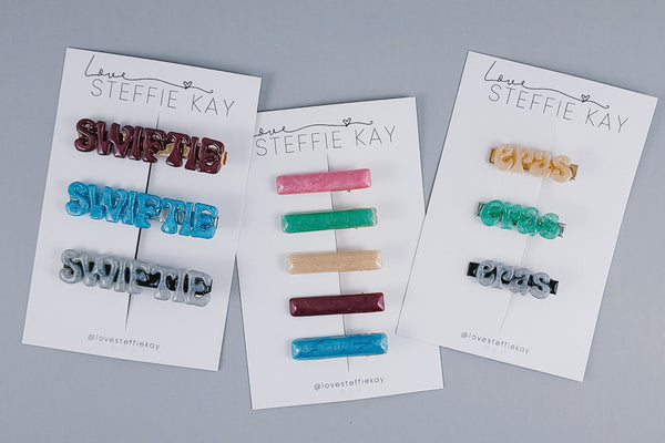 5-Pack Resin Bar Hair Clip | TS Collection