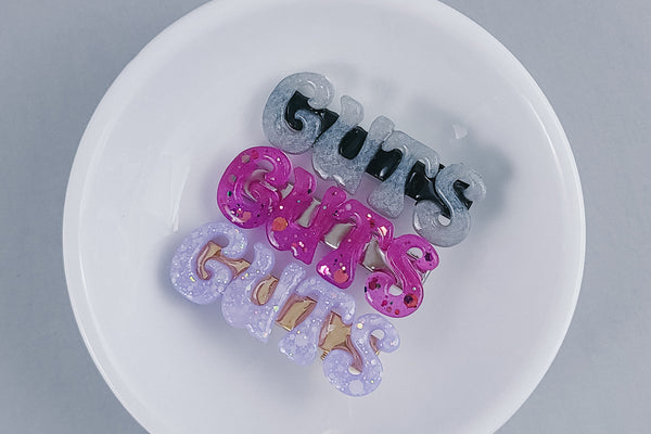 Resin Hair Clip Set | GUTS | 3 Options