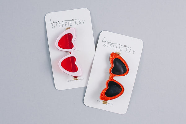 Acrylic Hair Clip | Retro Sunnies | 2 Options