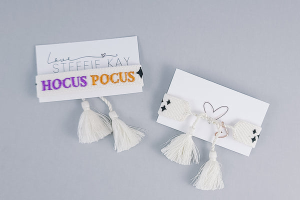 Embroidered Tassel Bracelet | Hocus Pocus