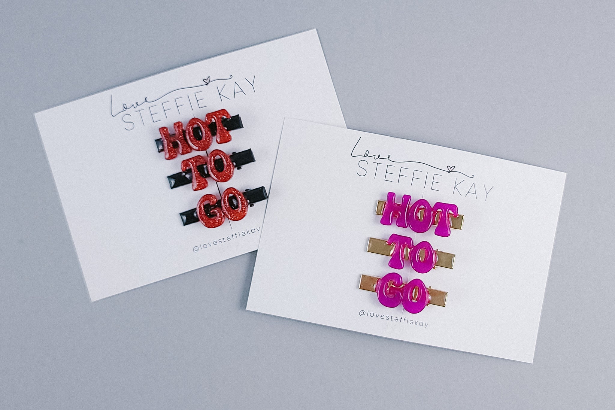 Resin Hair Clip Set | Hot To Go | 2 Options