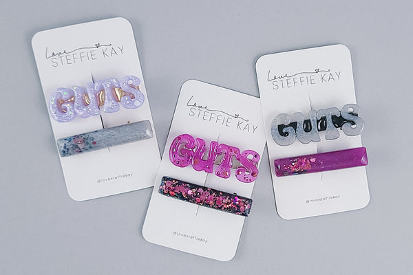 Resin Hair Clip Set | GUTS | 3 Options