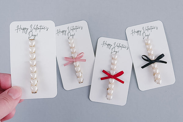 Alligator Hair Clip | Ivory Hearts  | 4 Options