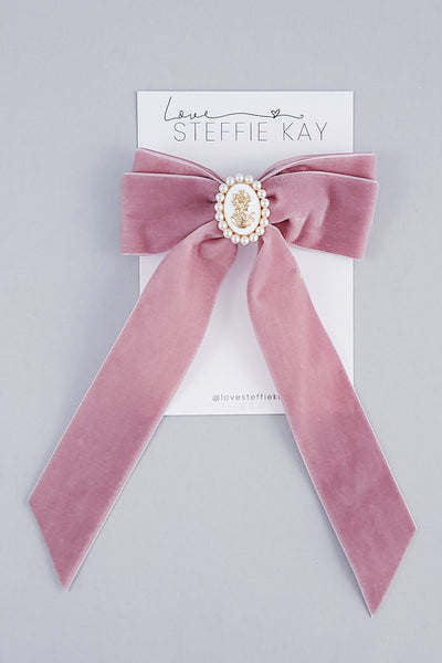 French Barrette | Coquette Velvet Bow | 3 Options