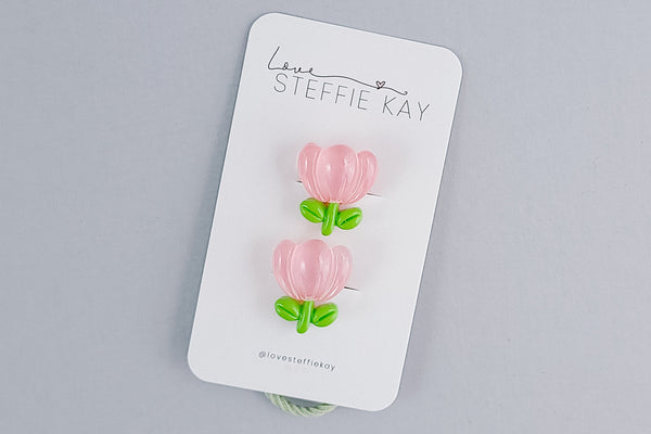 2 Pack Hair Ties | Spring Flowers