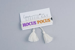 Embroidered Tassel Bracelet | Hocus Pocus