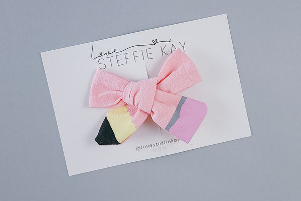 Pinwheel Bow | Pink No. 2 Pencil