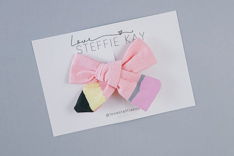 Pinwheel Bow | Pink No. 2 Pencil