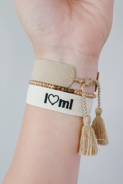 Embroidered Tassel Bracelet | loml