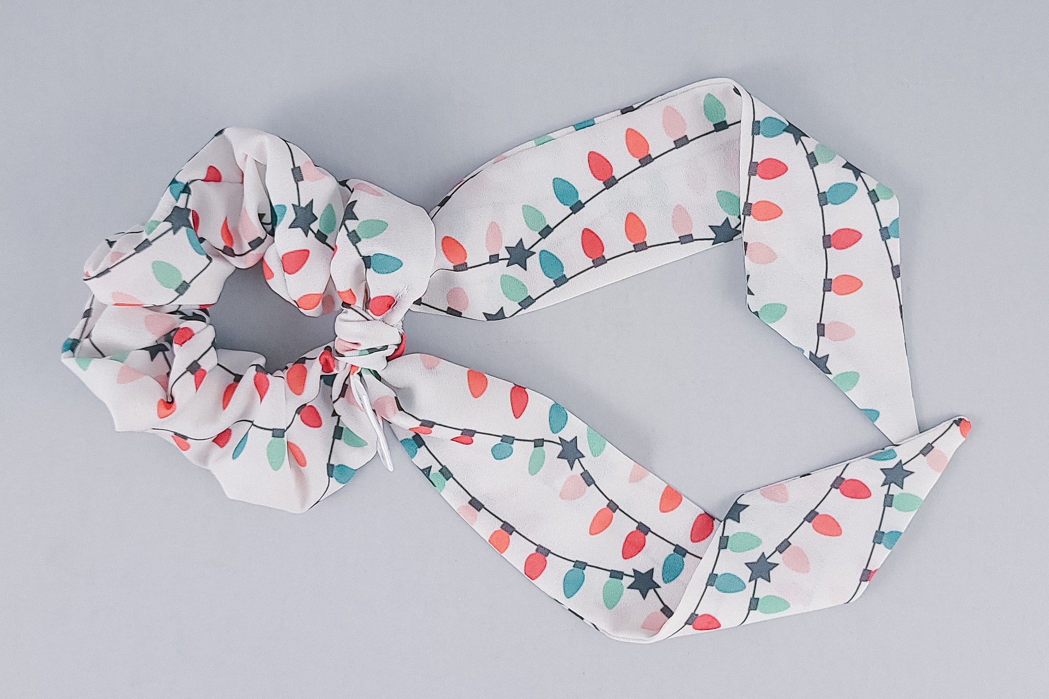 Tie Scrunchie | Holiday Lights