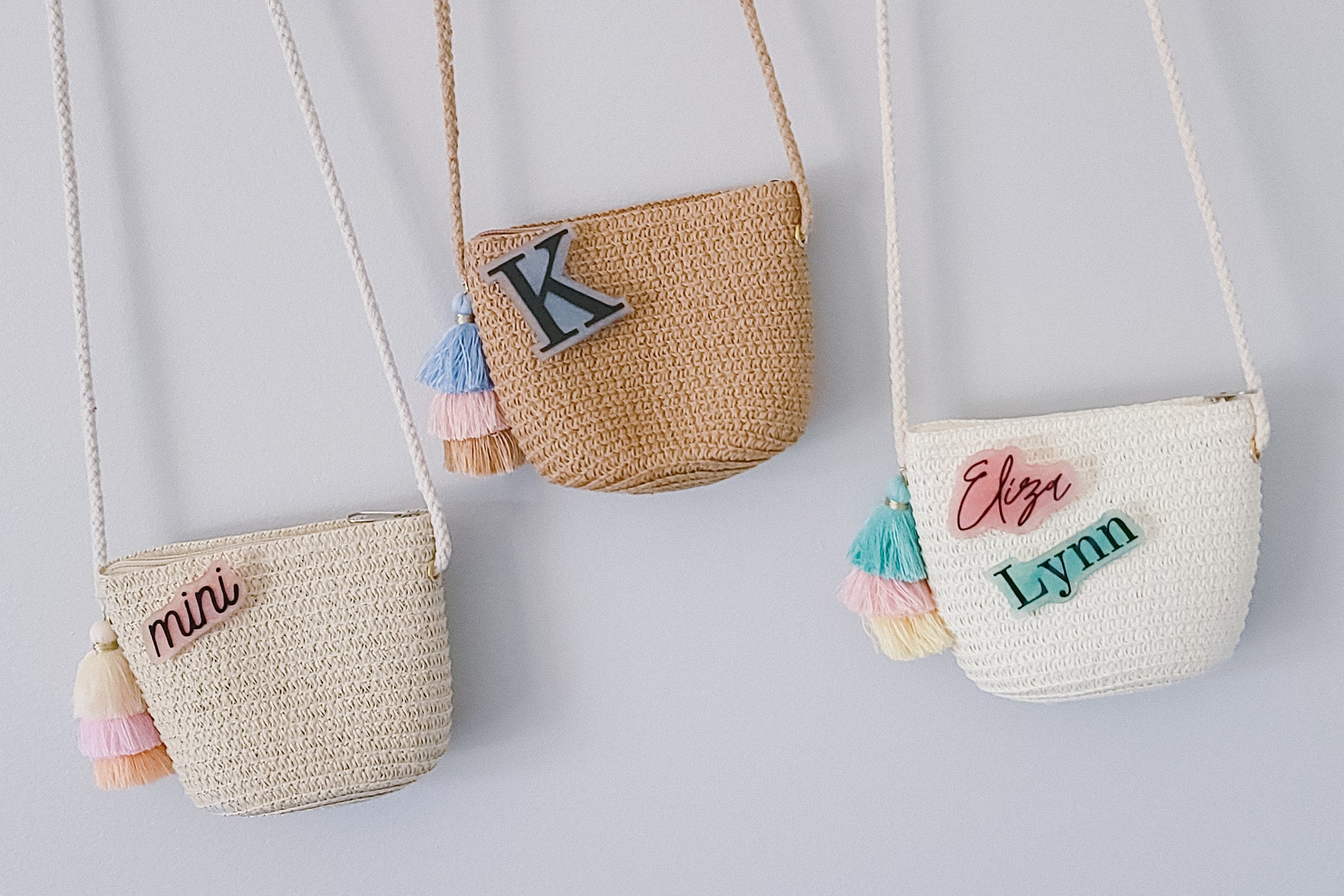 Personalized Kids Straw Purse | 3 Options