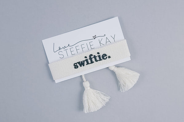 Embroidered Tassel Bracelet | swiftie.