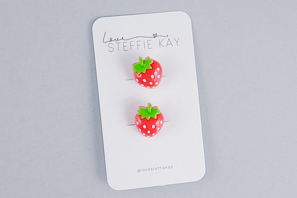 2 Pack Hair Ties | Strawberries