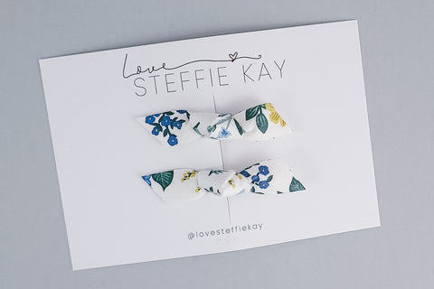 Knotted Pigtail Bows | Rifle Paper Co Fabric