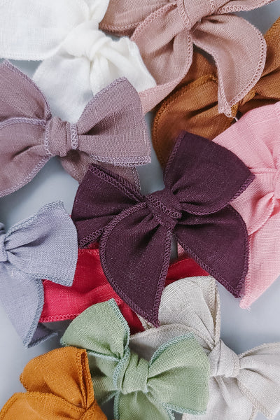 Linen Petal Bow | 8 Options