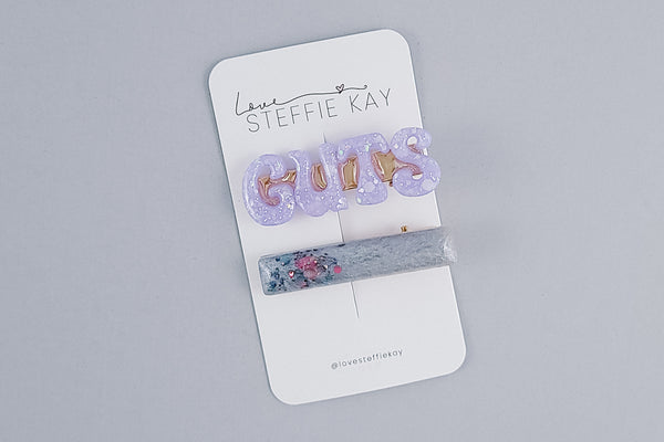 Resin Hair Clip Set | GUTS | 3 Options