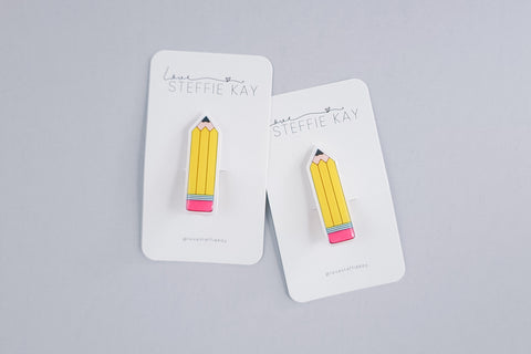 Resin Hair Clip | Pencil