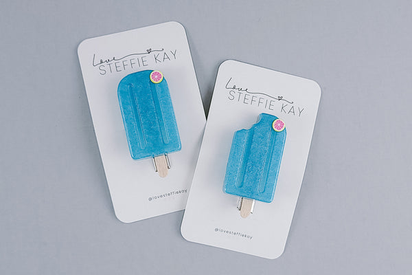 Resin Hair Clip | Grapefruit Popsicles