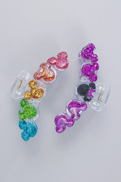 Claw Clip | Glitter Mouse Heads