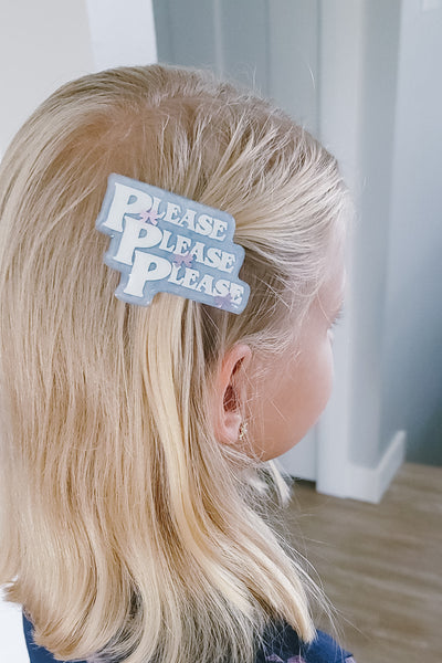 Resin Hair Clip | Please Please Please