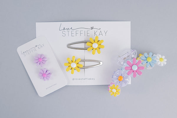 2-Pack Hair Clips | Daisies